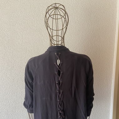 Bluse mit Lace up Detail