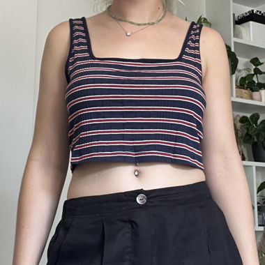 Striped loose top