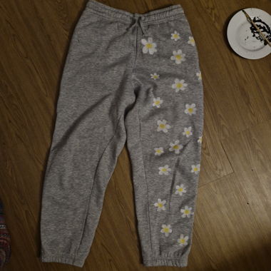 Pantalone da jogging con motivo floreale