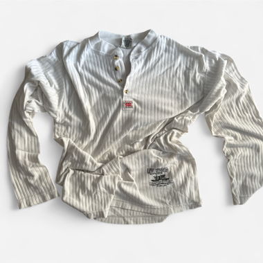 Levi's white long sleeve button up shirt