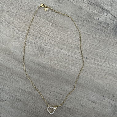 Swarovski Gold Heart Necklace