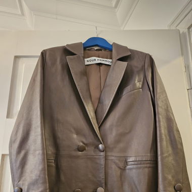 Lederblazer Braun