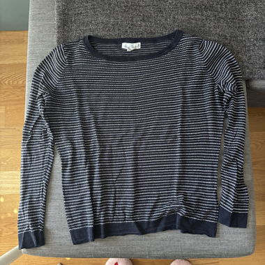 Navy Striped Sweater