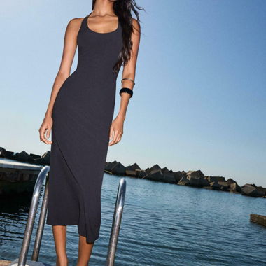 Vestito nero lungo 