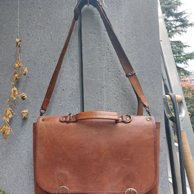 Vintage leatherbag Bree