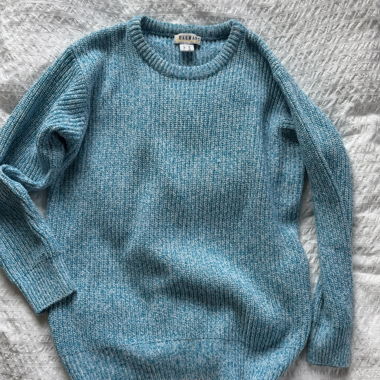 Maglione in maglia blu