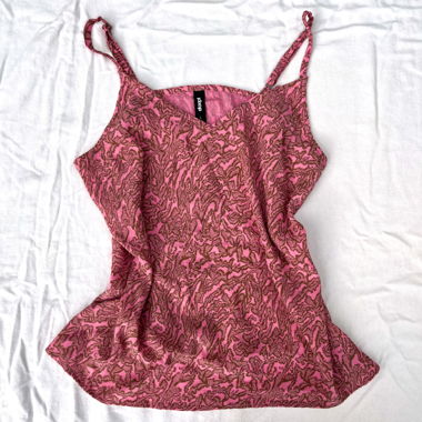 Pink and Bronze Patterned Cami Top by Eksept (L)