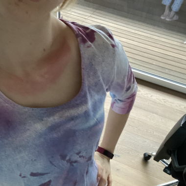 2 Elbogenlange Shirts, sind selbst batik gefärbt!