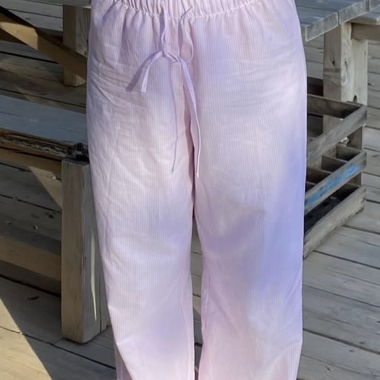 Pantaloni a righe rosa Nom originals
