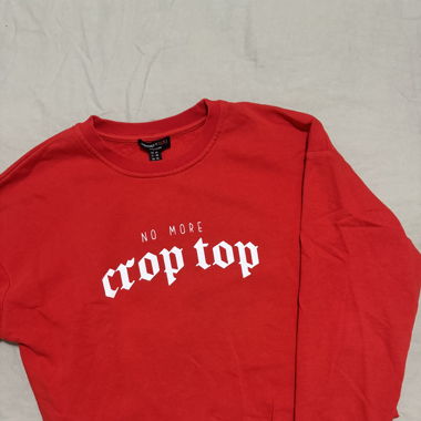 pull oversize crop top