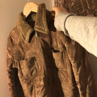 Nicht echt Lederjacke gefüttert
