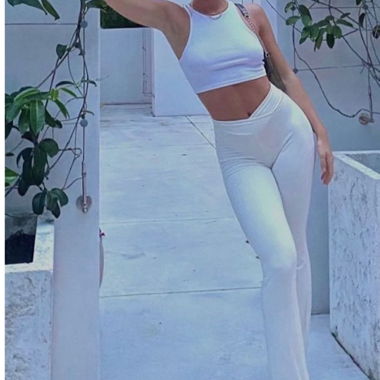 AYM Bamboo Trousers with V-Front