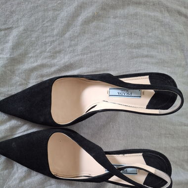 Prada black sling back stiletto gr. 38