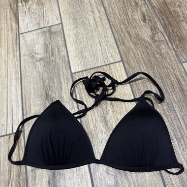 Schwarzes Bikini-Oberteil