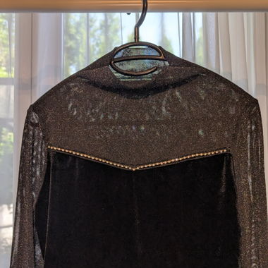 Top da sera con glitter