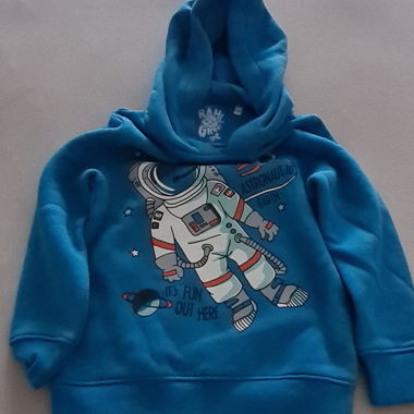 Felpa con cappuccio da astronauta per bambini