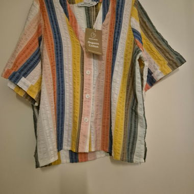 Dedicated: Blouse Odense Stripes Multi Color