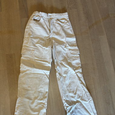 Beige Baggyjeans
