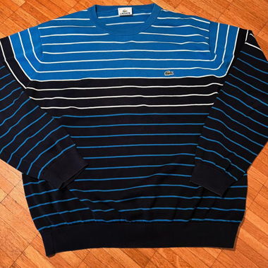 Pull Lacoste Vintage 90s Gr. L Normal Xl Serré