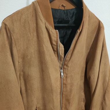 Beige suede coat