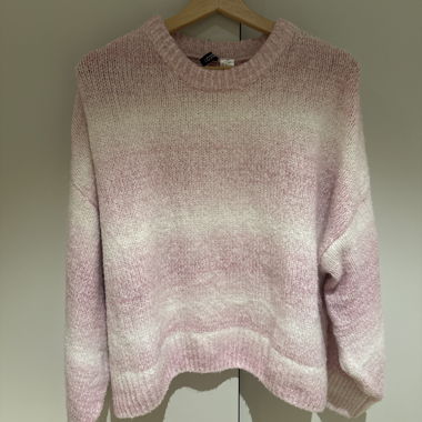 Maglione in maglia rosa