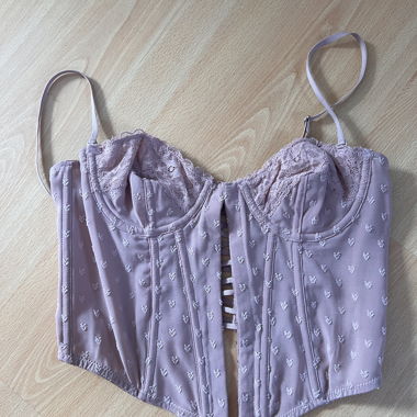 Powder Rose Bustier Corset