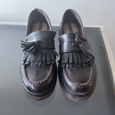 Mocassins marron à franges