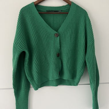 Vero Moda grüner Strick-Cardigan S