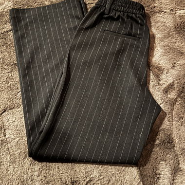 Black Pinstripe Pants