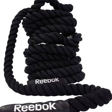 Corde de fitness Reebok noire 10m (Battle Rope)