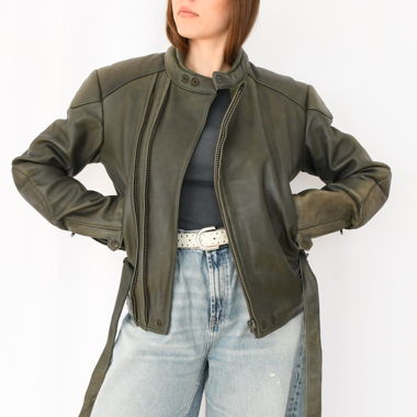 Vintage IXS Biker Jacket, Leather Jacket