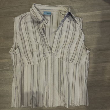 Blouse sans manches rayée