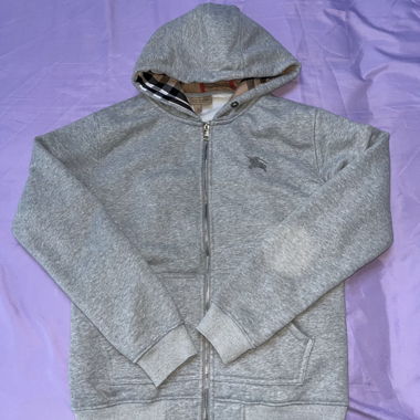 Veste à capuche Burberry grise
