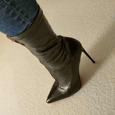 Bottine stiletto noir