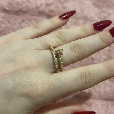 Gold „Bolt“ Ring