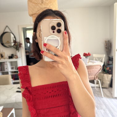 Top estivo rosso