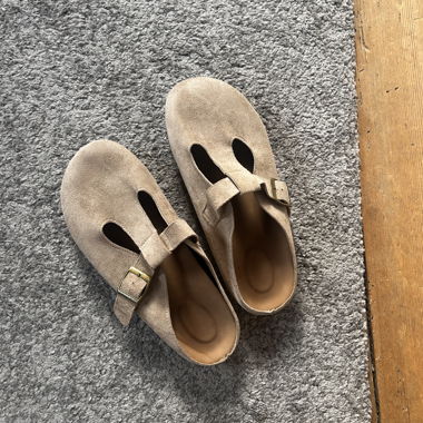 Beige Clogs