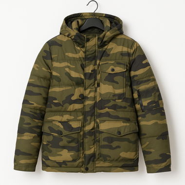 Camouflage winter jacket