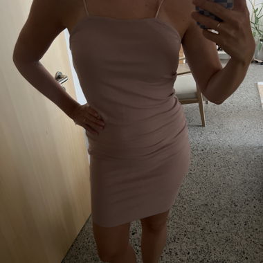 Rosa Trägerkleid