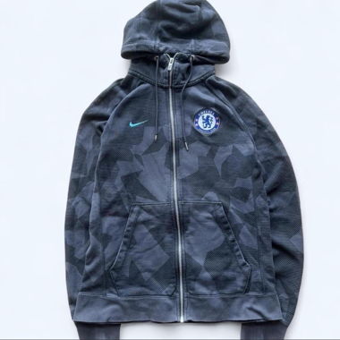 Nike grey Chelsea FC zip up hoodie 