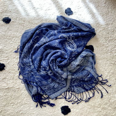 Pashmina blu