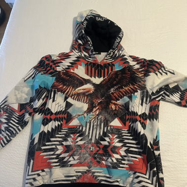 Felpa con cappuccio Balmain Paris Eagle Edizione Limitata