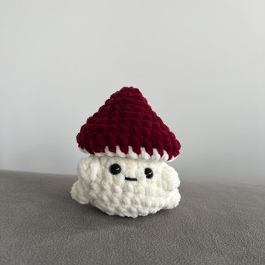 Crochet Popup Mushroom Sad