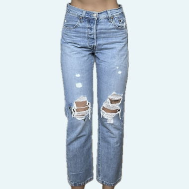 Embroidered 501 Levis