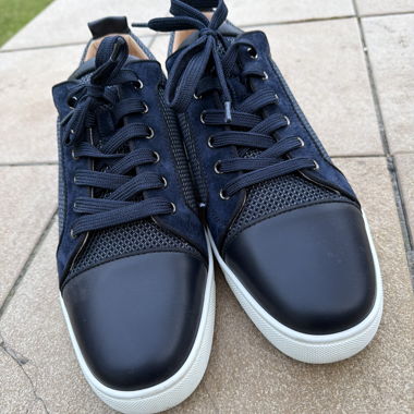 Sneakers basse Christian Louboutin blu navy