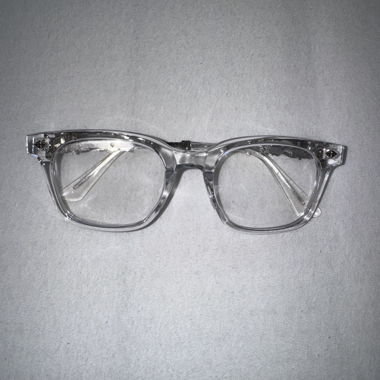 Lunettes transparentes chrome heart
