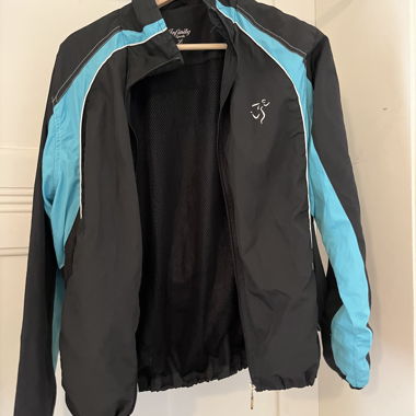 Sportjacke schwarz/tuerkis