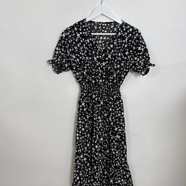 Robe midi fleurie