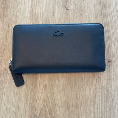 Portafoglio con zip Lacoste