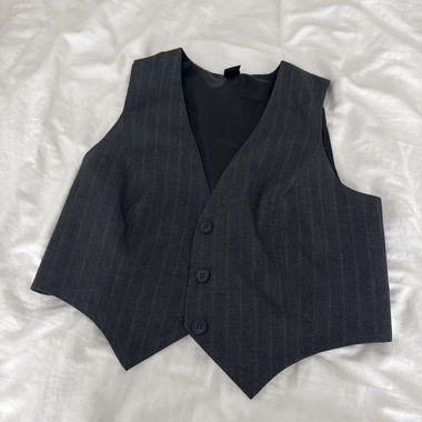 Dark Pinstripe Waistcoat